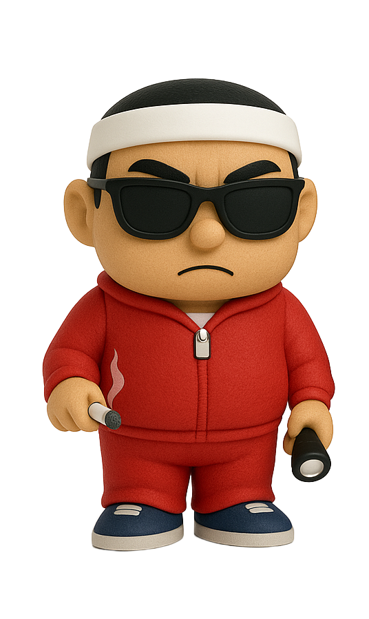GUY IN RED TRACKSUIT × LABUBU