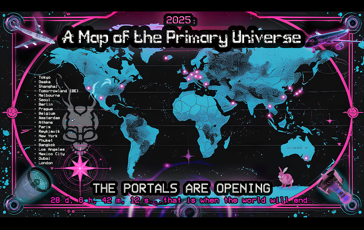 The Portals Are Opening – Map of the Primary Universe (1.5m Limited Edition Tapestry/Flag)