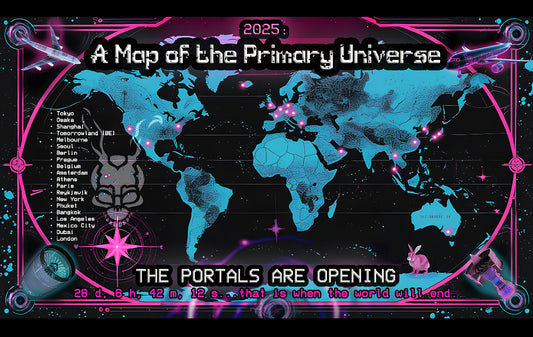 The Portals Are Opening – Map of the Primary Universe (1.5m Limited Edition Tapestry/Flag)