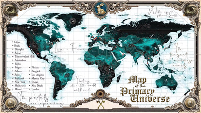 The Portals Are Opening – Old Age Map of the Primary Universe (2.2m Limited Edition Tapestry/Flag)