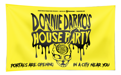 Donnie Darko’s House Party Flag (1.2m Wide)- Tomorrowland Festival Edition