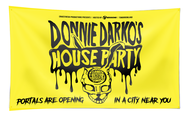 Donnie Darko’s House Party Flag (1.2m Wide)- Tomorrowland Festival Edition