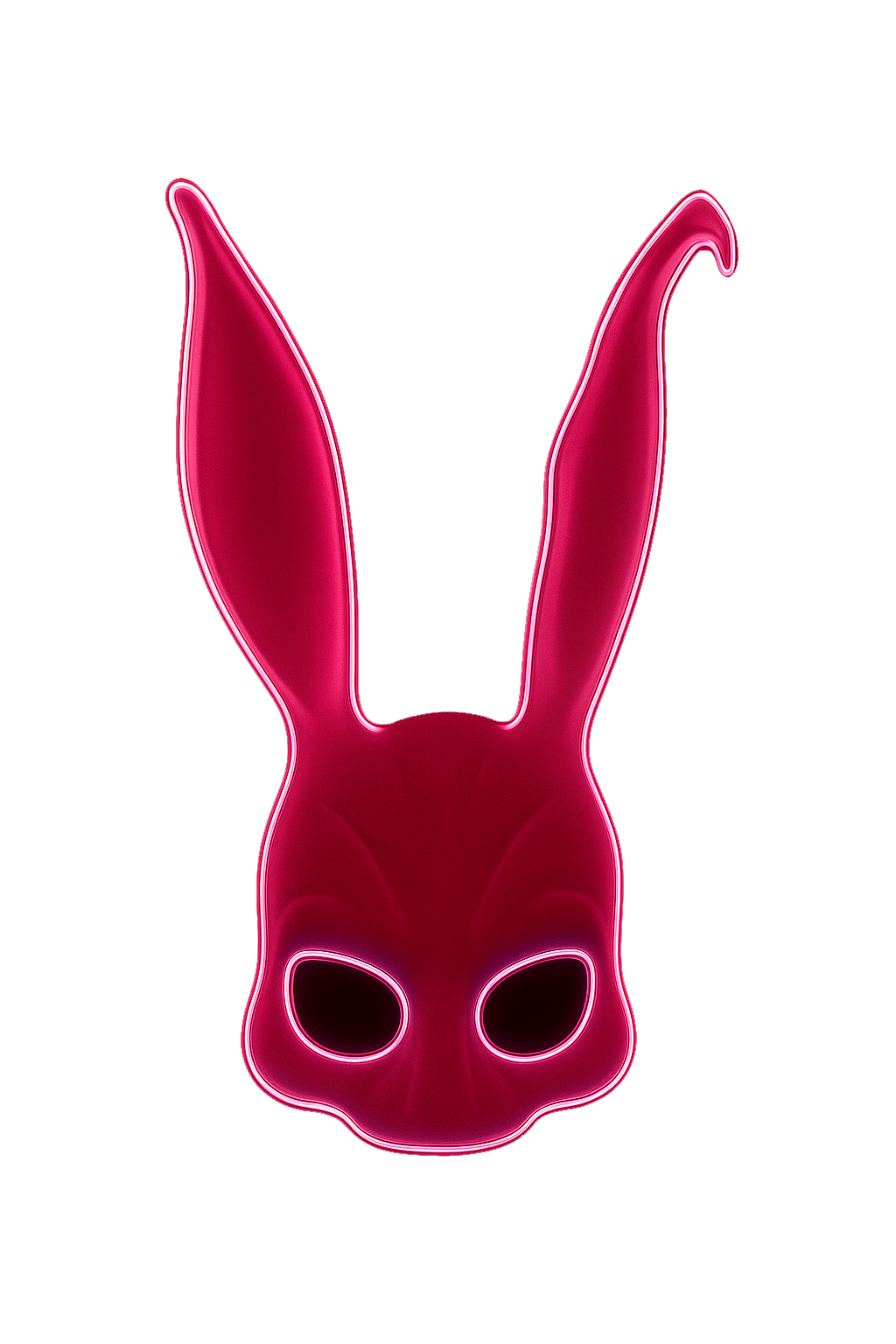 Frank the Rabbit Neon Light Mask