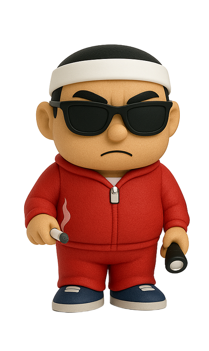GUY IN RED TRACKSUIT × LABUBU