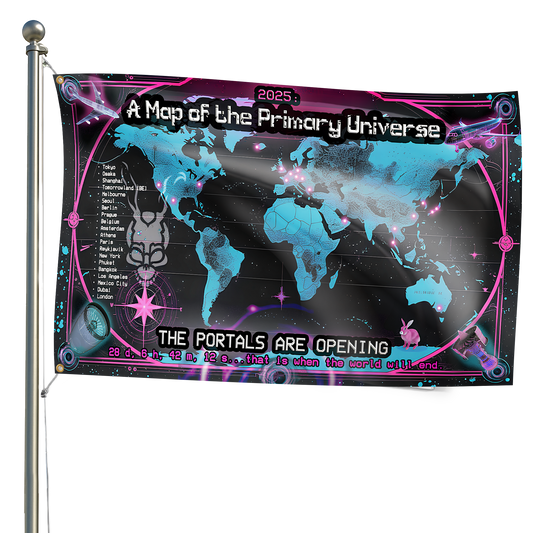 The Portals Are Opening – Map of the Primary Universe (1.5m Limited Edition Tapestry/Flag)