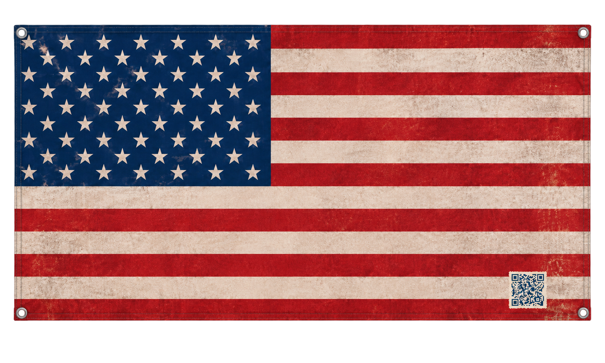 Vintage USA Flag — 150 × 90 cm with four corner grommets