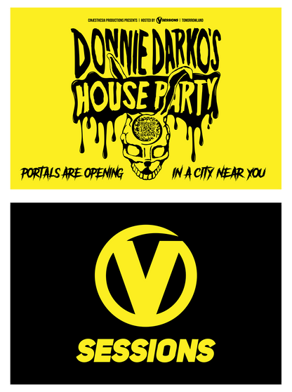 Donnie Darko’s House Party Flag (1.2m Wide)- Tomorrowland Festival Edition